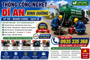 Thông Cống Nghẹt Dĩ An Bình Dương