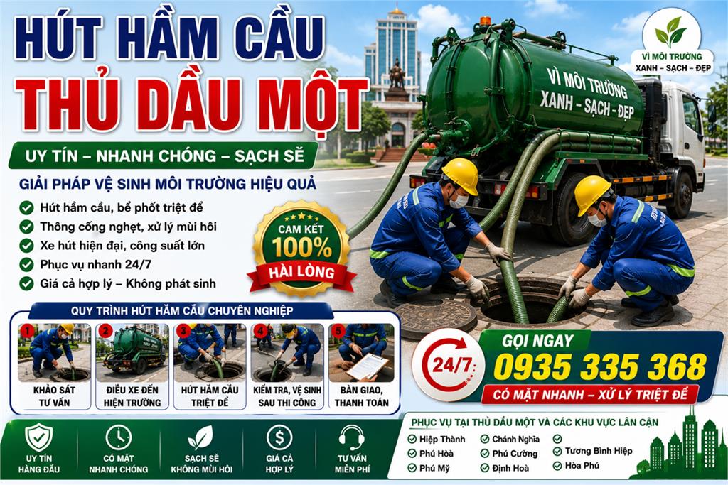 Hút Hầm Cầu Thủ Dầu Một