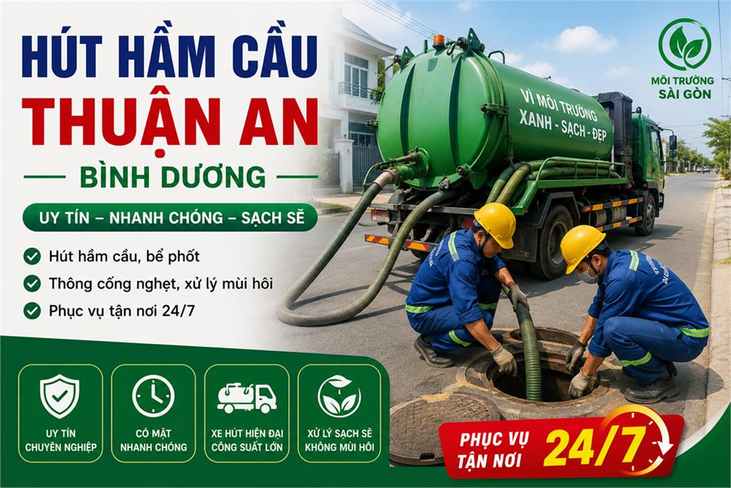 Hút Hầm Cầu Thuận An Bình Dương